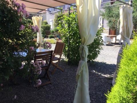 Loft Atypique Bed & Breakfast Villeneuve-de-Riviere Bagian luar foto