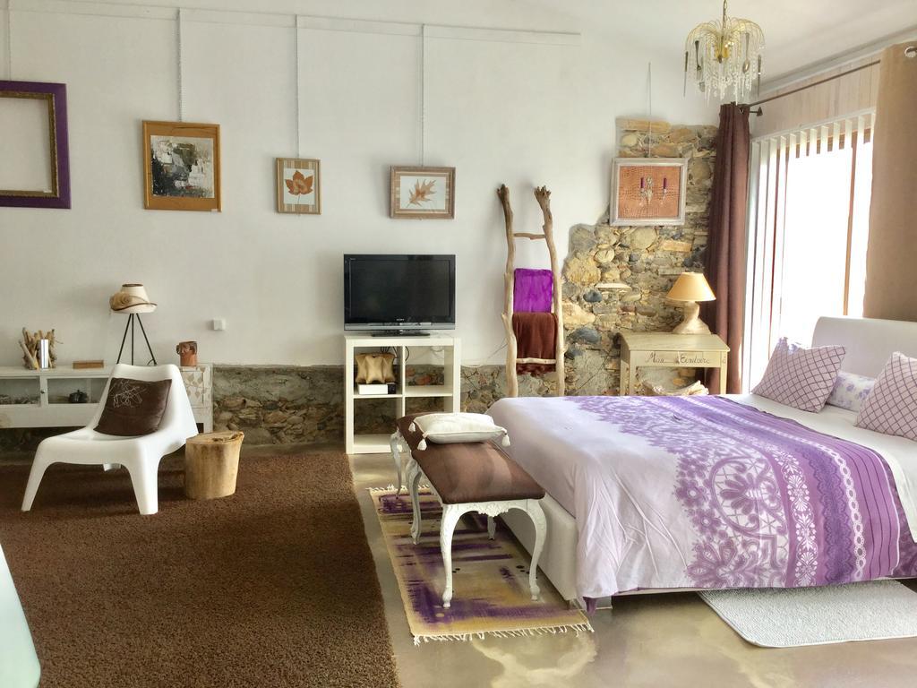 Loft Atypique Bed & Breakfast Villeneuve-de-Riviere Bagian luar foto